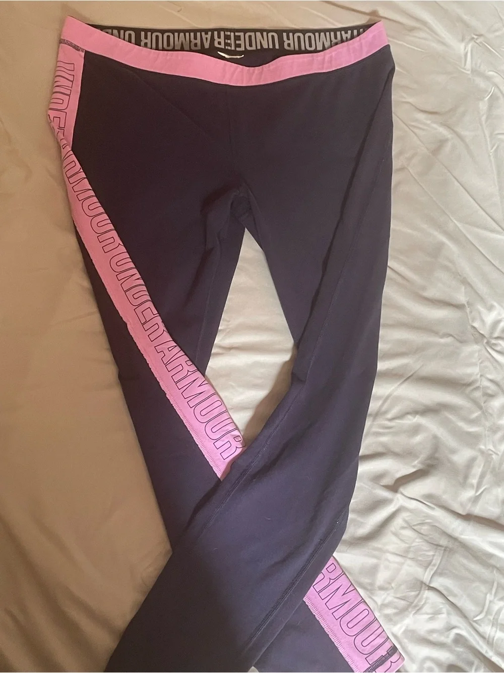 Under Armour Leggings with Pink Trim